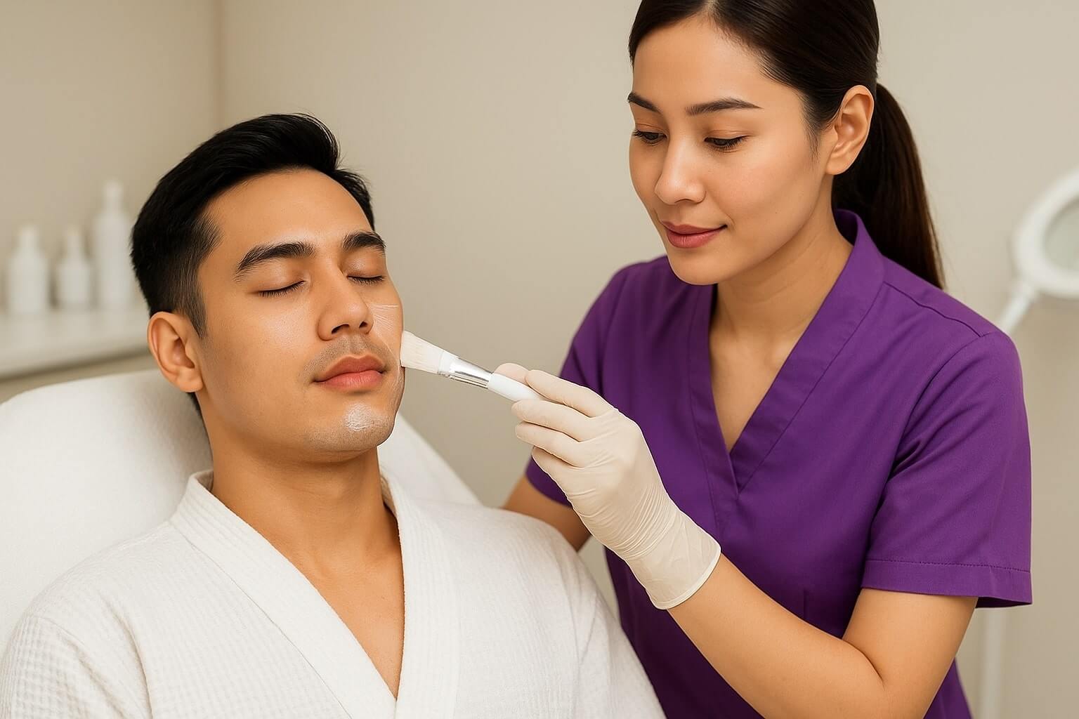 Klinik Perawatan Wajah Pria Berminyak dan Berjerawat