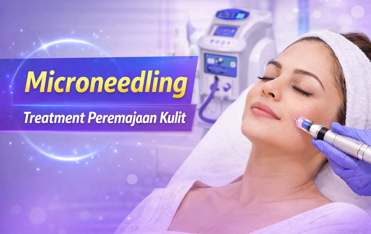 cara mengecilkan pori pori besar dengan Microneedling