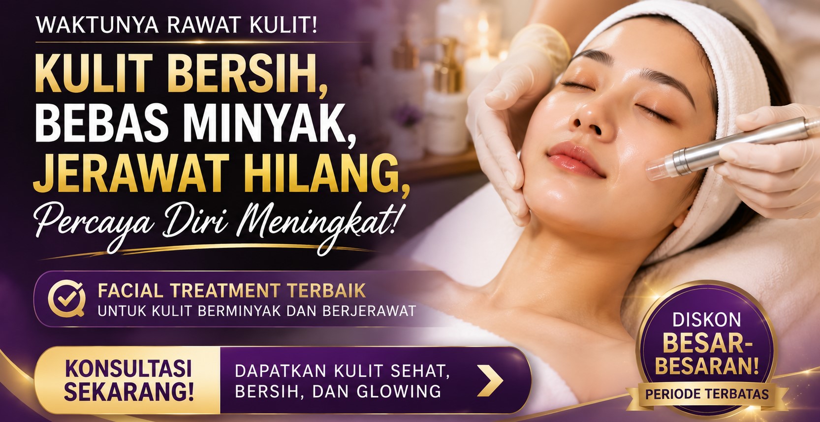 facial treatment untuk kulit berminyak dan berjerawat